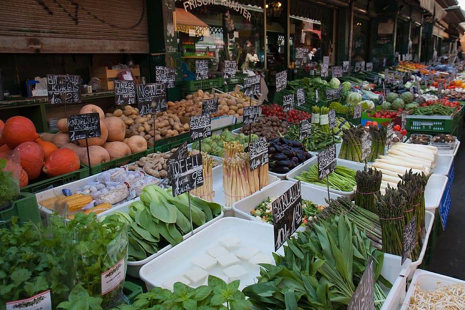 comida, mercado, agricultor, legumes, fresco, nutrição, compras, vegetariano, colheita, vegetal