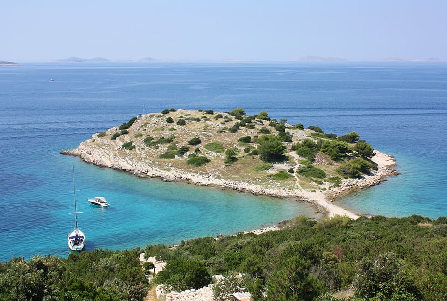 island, sea, croatia, dalmatia, summer, holiday, water, plant, land, scenics - nature