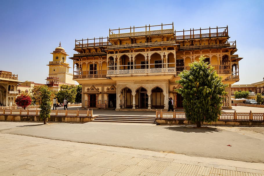 india, rajasthan, jaipur, building, palace, architecture, built structure, building exterior, history, the past