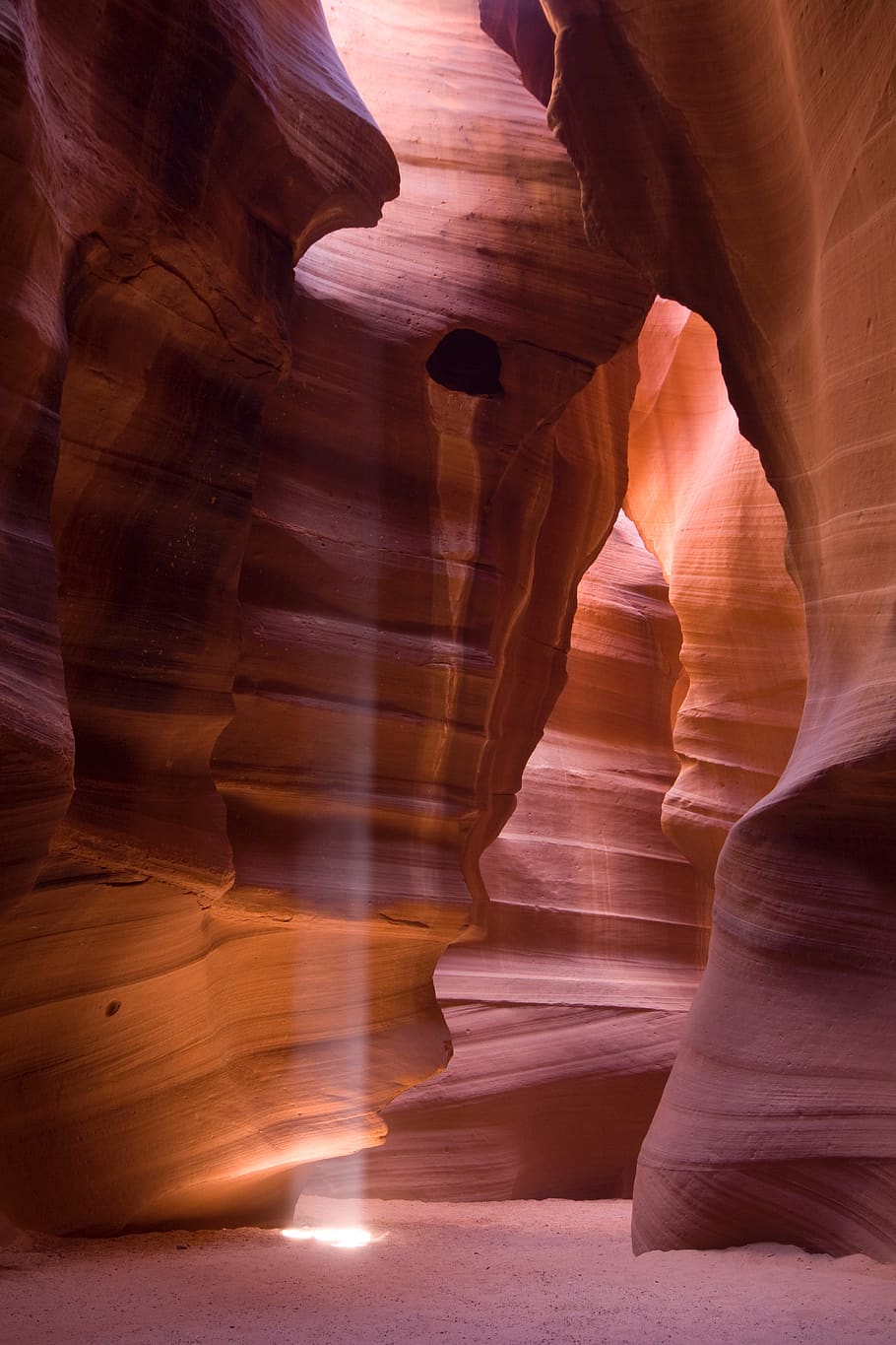 antelope canyon, canyon, sand, carving, erosion, water, glacier, flood, hourglass, time