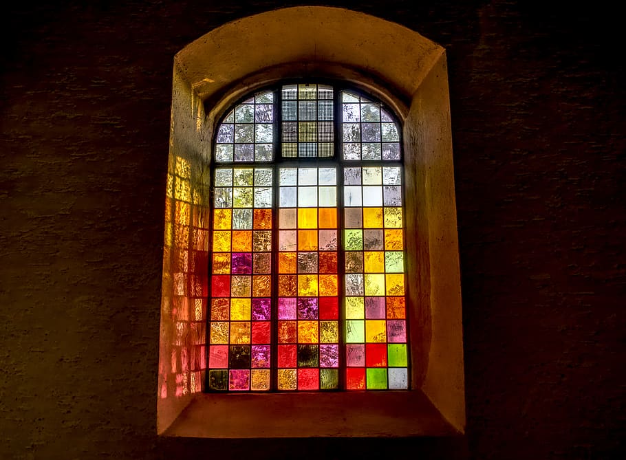 church window, colorful, church, glass, glass window, religion, window, color, faith, light