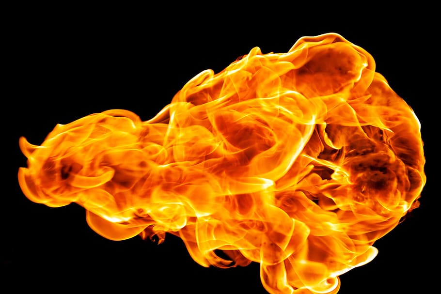 fundo, bola de fogo, bonita, chama, ardente, fogueira, queimadura, perigo, elemento, energia