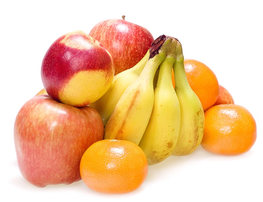 fruits, fruit, food, healthy, white, vegetarian, fresh, organic, apple, background