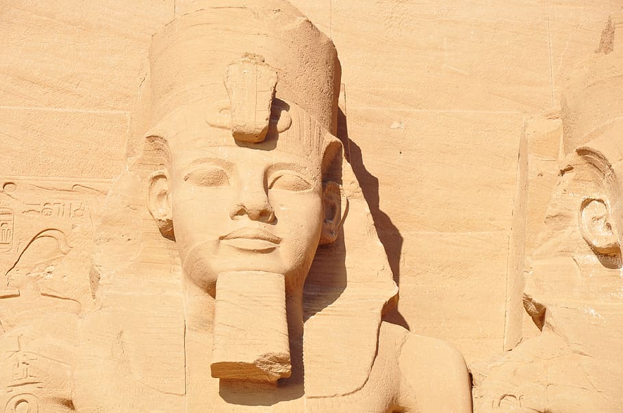 abu simbel, temple, egypt, antique, nile, aswan, pharaoh, ruins, travel, statue