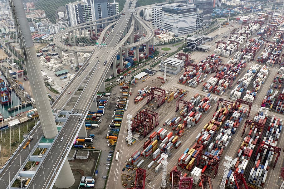 container, port, export, logistics, cargo, industry, transport, terminal, logistic, traffic