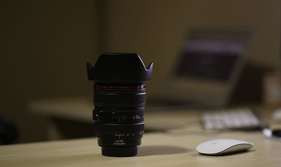 canon, lens, camera, photography, blur, table, technology, focus on foreground, indoors, photography themes