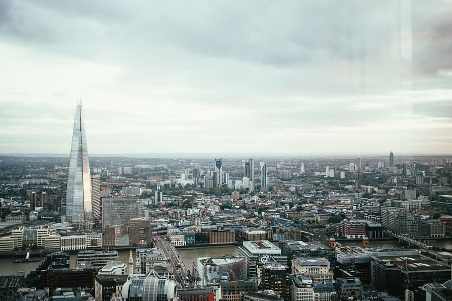 london skyline, overcast day, Architecture, Bridge, British, Cityscape, Cloud, England, Europe, Gray
