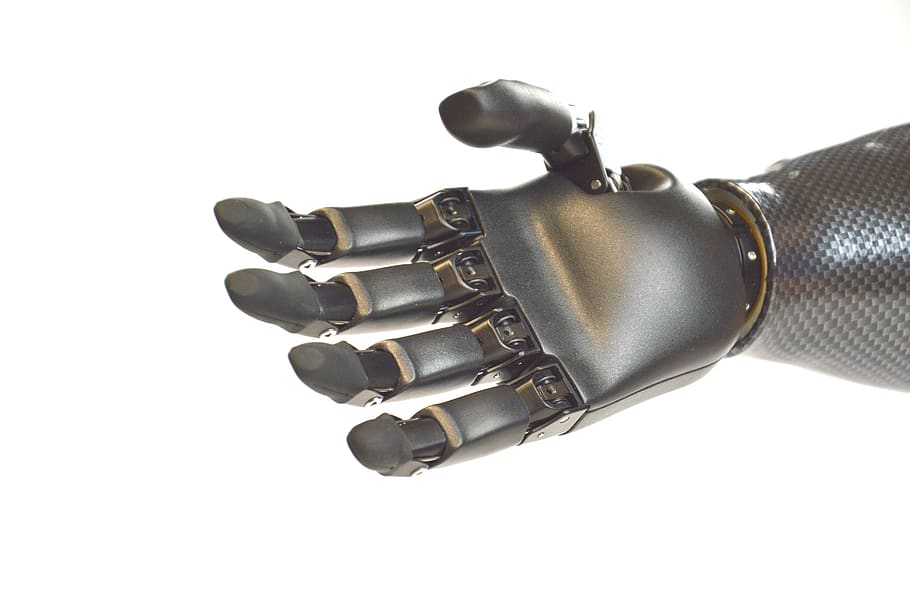 hand prosthesis, robot, humanoid, hand, science, innovation, design, future, science fiction, high-tech