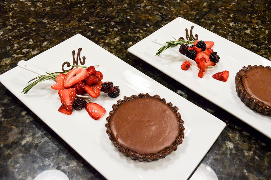 chocolate tarte, dessert, fancy, pastries, chocolate, desserts, restaurant, catering, food and drink, food