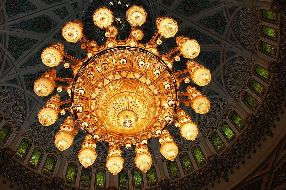 sultan qaboos grand mosque, grand, mosque, amazing, beautiful, interior, design, lights, stunning, muscat