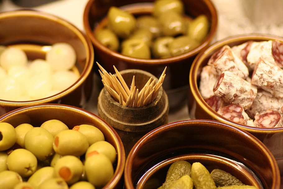 chunks, olives, delicious, eat, food, starter, fresh, benefit from, healthy, italian