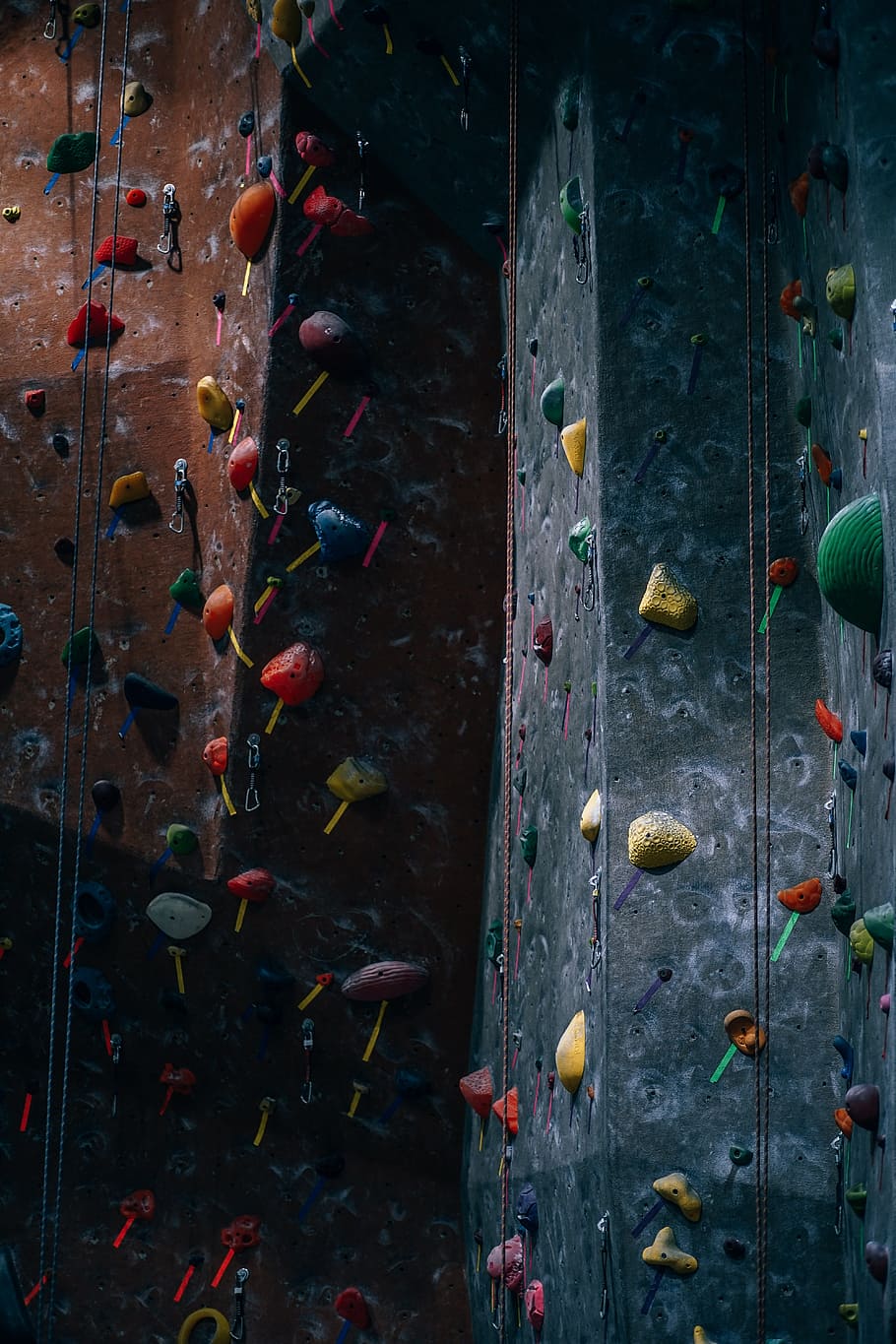 artificial, rock, climbing, wall, multi colored, sport, nature, climbing wall, wall - building feature, extreme sports
