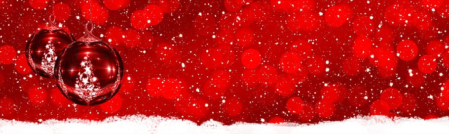 red, white, snow, silhouette, christmas, christmas ornament, flora, kringel, circle, star
