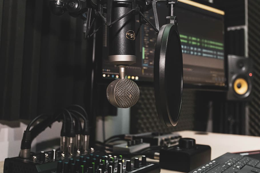 studio, microphone, rec, music, radio, audio, sound, mic, voice, speech