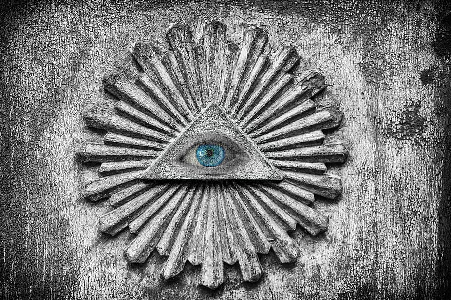 eye, illuminati, iris, conspiracy, symbol, weird, mysterious, secret society, gloomy, mystical