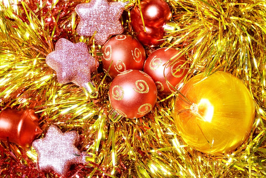 fondo, bola, brillante, celebracion, navidad, arbol de navidad, color, decoracion, regalo, oro