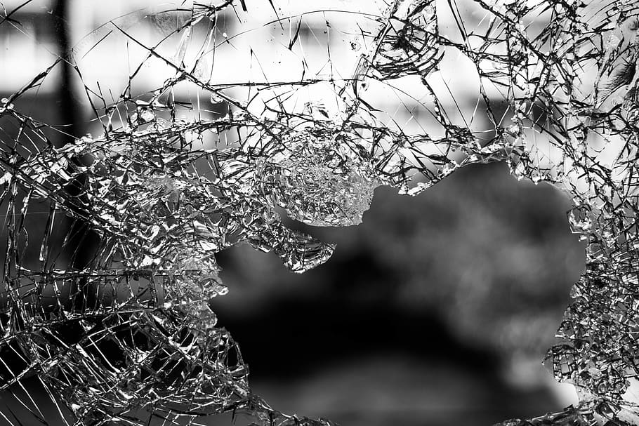 shattered glass photography
