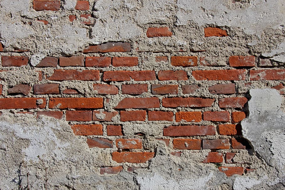 wall, stones, background, stone wall, masonry, plaster, old, broken, lapsed, brick