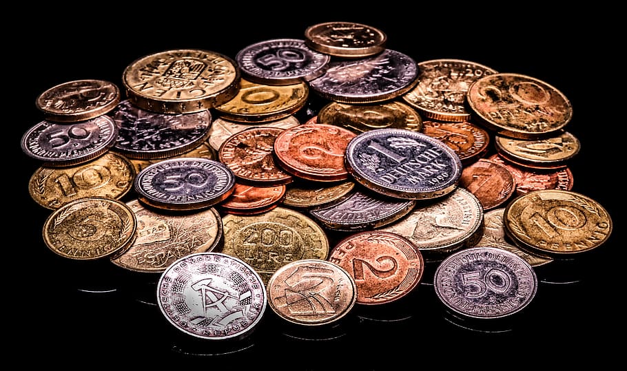 money, coins, currency, metal, old, historically, pay, crisis, collection, world