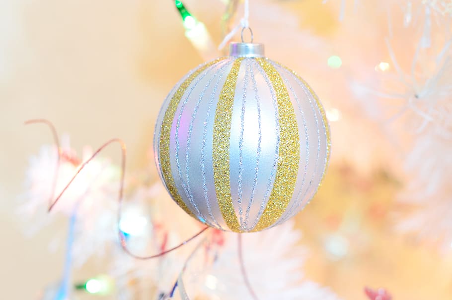 brillos, bola de navidad, arte, diseño, decoración, brillo, fiesta, celebración, primer plano, adornos navideños