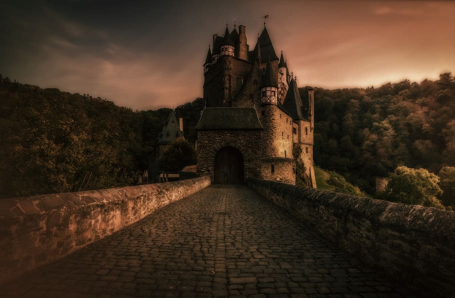 castle, places of interest, middle ages, fortress, germany, knight's castle, building, historically, landmark, landscape