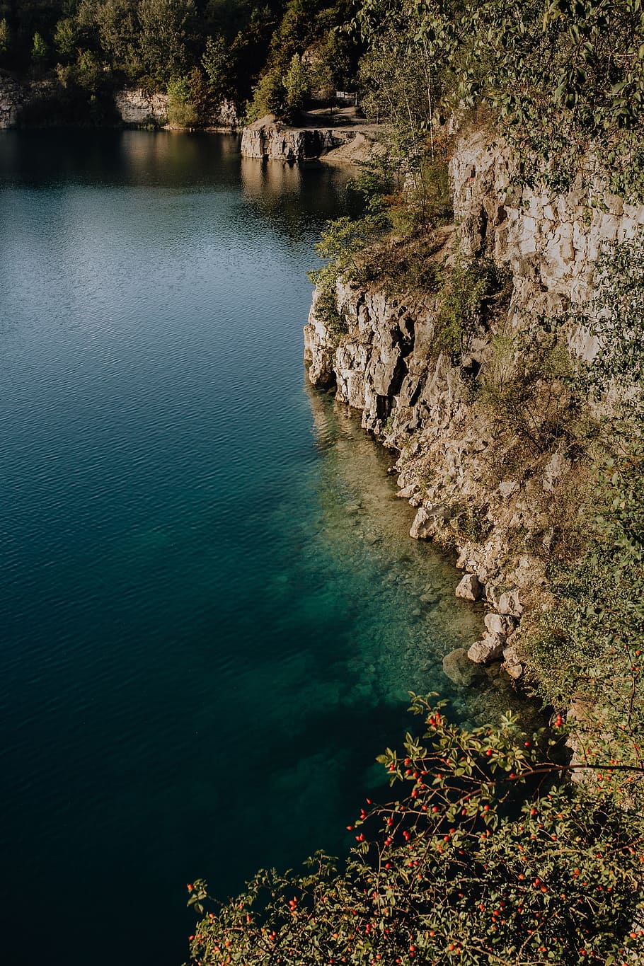 zakrzówek reservoir, old, limestone quarry, flooded, water, lake, nature, Poland, Europe, waterscape