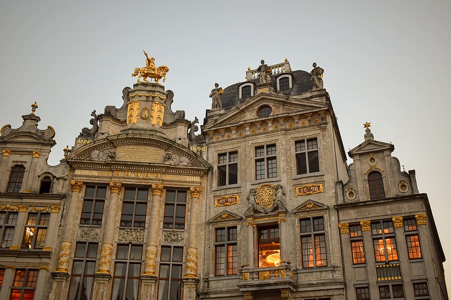 belgium, brussels, grand place, architecture, city, belgian, buildings, europe, travel, tourism