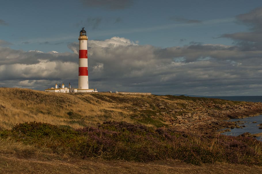 scotland, lighthouse, abendstimmung, sea, landscape, water, coast, ocean, highlands and islands, sky