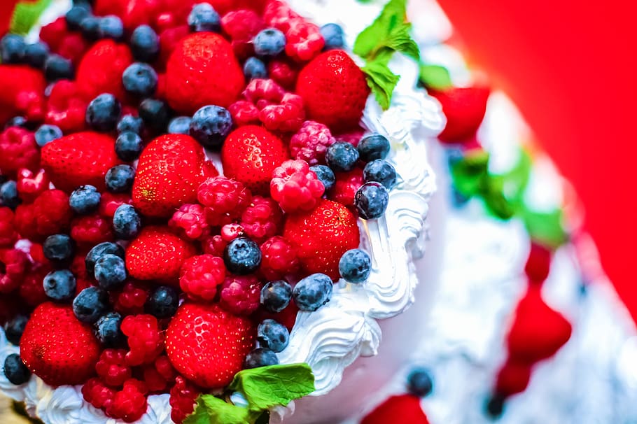berry, cream, cake, dessert, sweet, kitchen, yogurt, creamy, raspberry, background