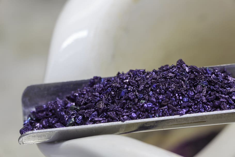 crystals, potassium permanganate, used, medicine, chemical reactions, spontaneous, combustion, reaction, chemistry, chemical