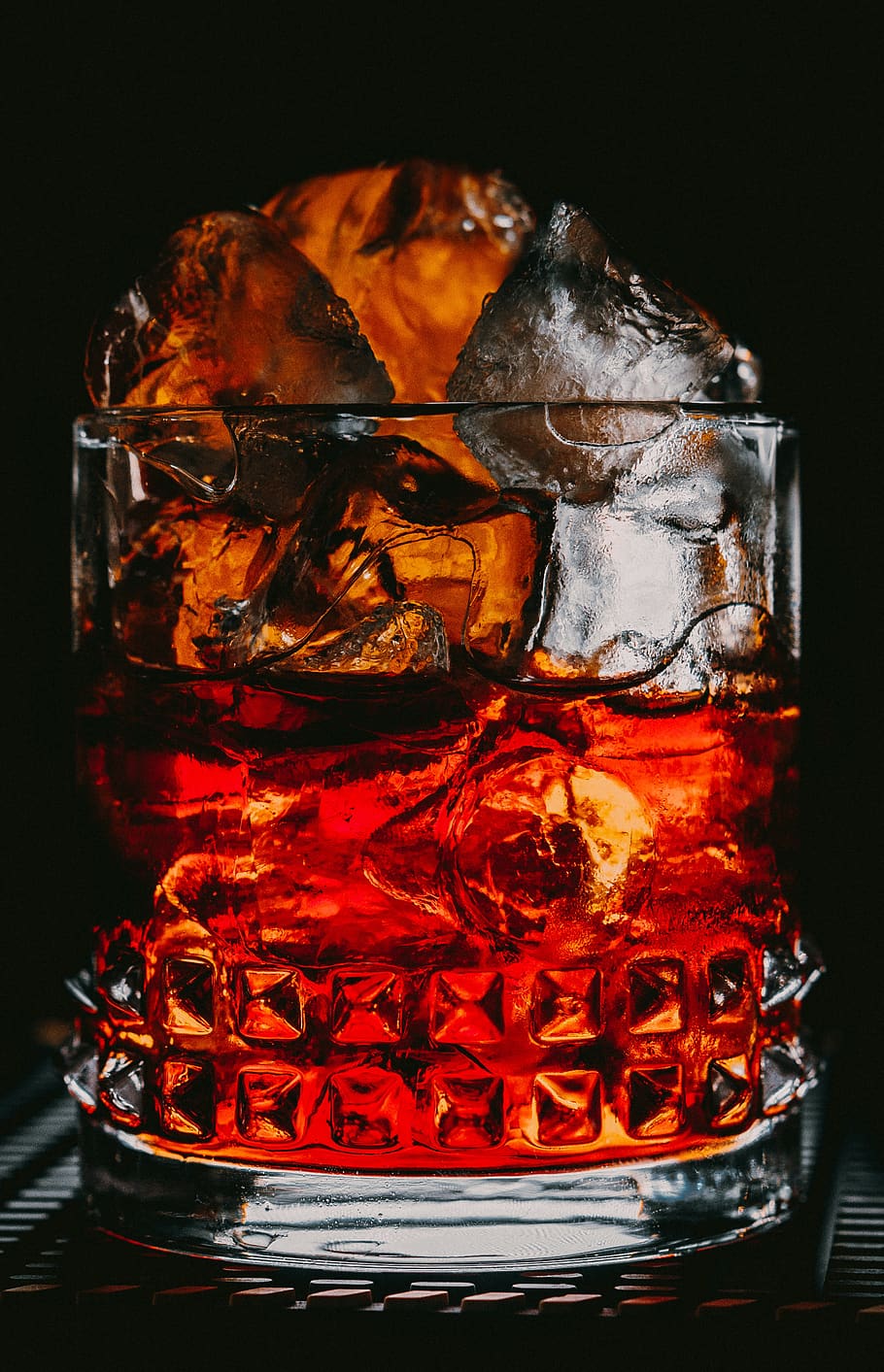 cocktail, negroni, bar, campari, liquor, ice, alcohol, glass, celebration, vermouth