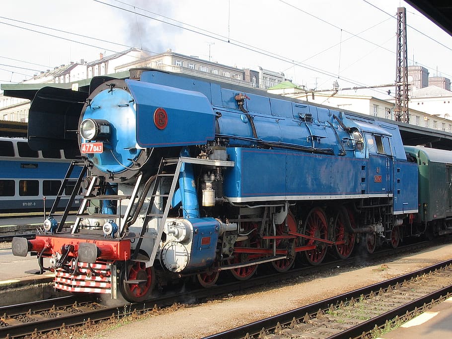 locomotora, vapor, motor, tren, transporte, modo de transporte, pista, transporte ferroviario, vía férrea, tren - vehículo