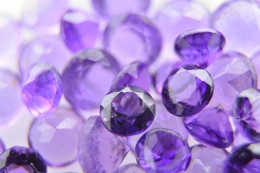 amatista, gema, piedra preciosa, mineral, piedra, violeta, púrpura, gemas, brillante, transparente