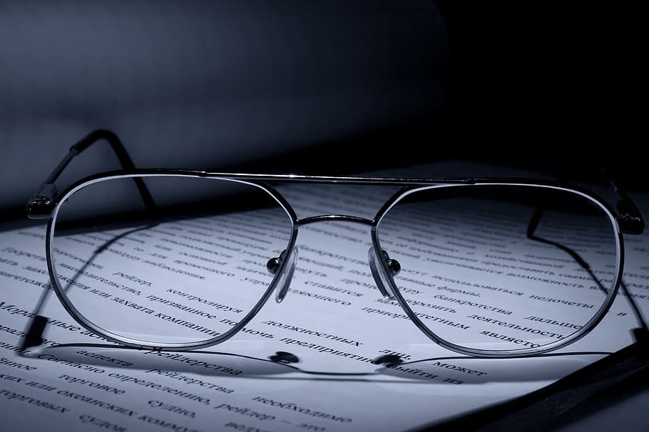 glasses, document, frames, read, sight, eyes, eyesight, eyeglasses, close-up, text