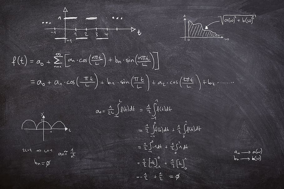 board, mathematics, math, fourier, fourier series, schema, bill, calculate, think, chalk