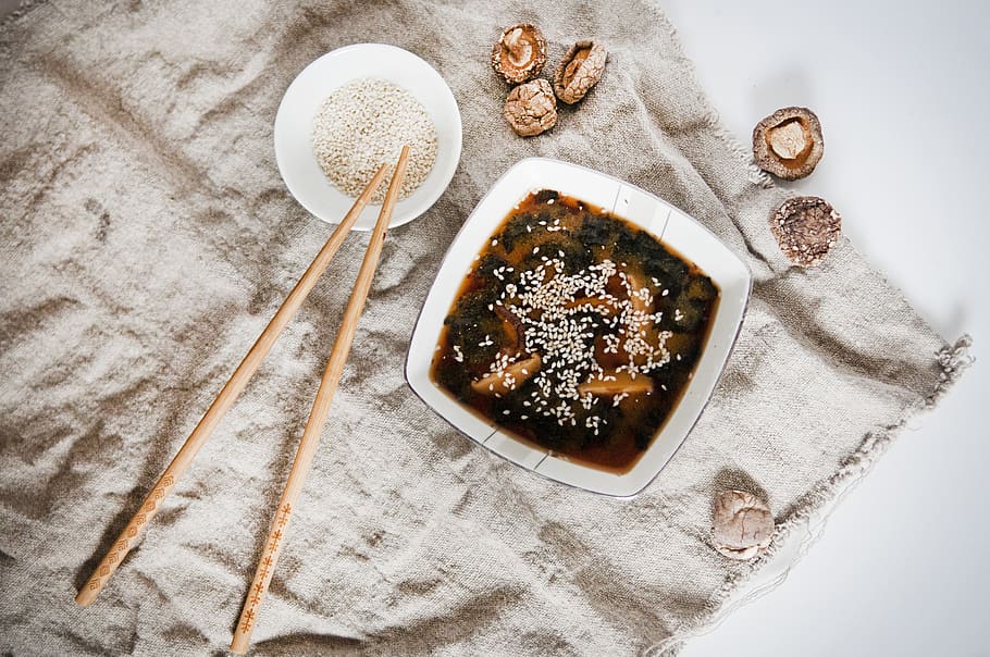 miso, shiitake, japan, lunch, miso soup, soup, nutrition, delicious, japanese, healthy