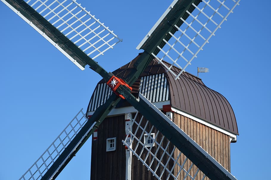 dornum, east frisia, northern germany, wind power, mill, wing, building, historically, coast, places of interest