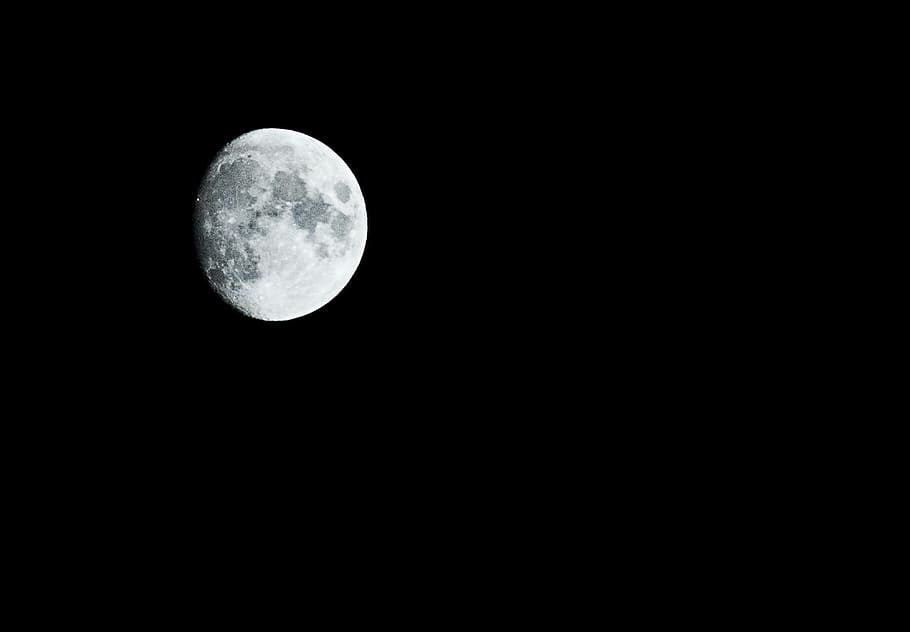 blanco y negro, luna, noche, cielo, espacio, astronomía, belleza en la naturaleza, paisajes - naturaleza, luna planetaria, vista de ángulo bajo