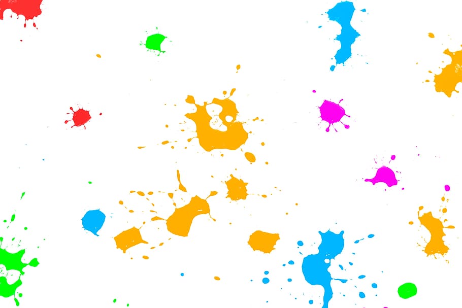 color, blobs, splatter, splatters, ink, background, white, paint, isolated, design