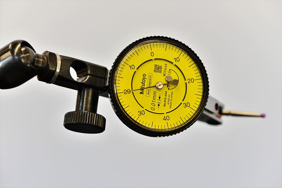 gauge, button, probe, keys, measure, tool, tooling, craft, clock, pointer