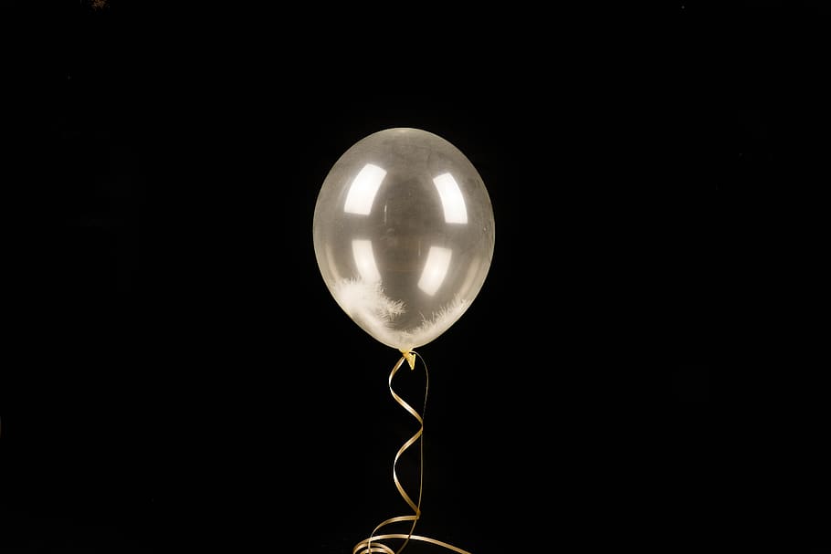 balon, latar belakang, ulang tahun, putih, pesta, terisolasi, perayaan, helium, kesenangan, udara