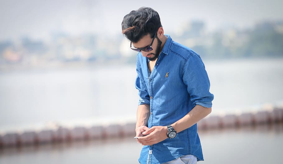 outdoors, man, young, adult, portrait, man's fashion, blurry background, glasses, guy, pakistan
