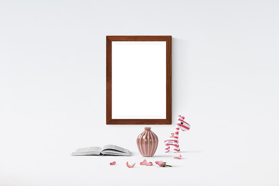 frame, poster, mockup, shoes, interior, template, portrait, gallery, canvas, realistic