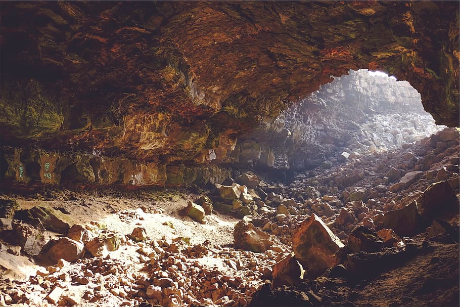 gua, batu, bawah tanah, cahaya, benda padat, batu - objek, air, pembentukan batu, keindahan di alam, alam