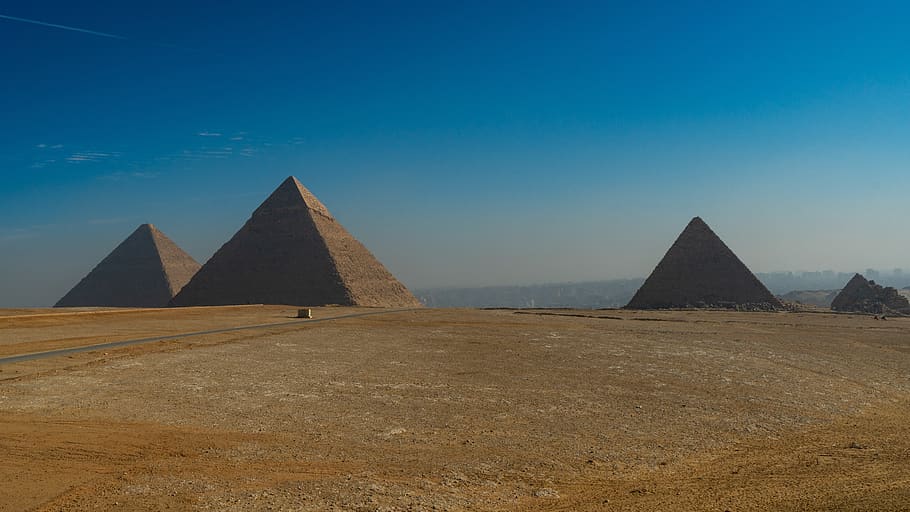 pyramids, giza, egypt, pharaohs, historical, pyramid, sky, the past, history, ancient
