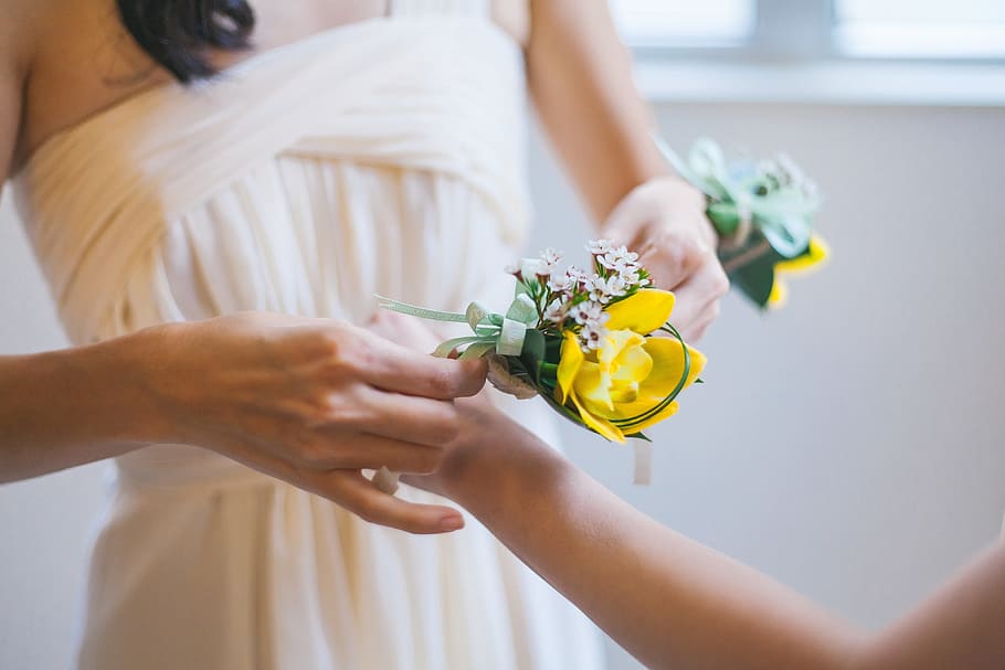 bride at wedding, people, wedding, women, flower, flowering plant, adult, holding, plant, bouquet