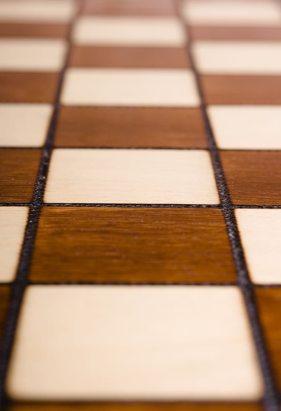 xadrez, tabuleiro de xadrez, jogo, quadrado, branco, de madeira, dentro de casa, madeira - material, ninguém, foco seletivo
