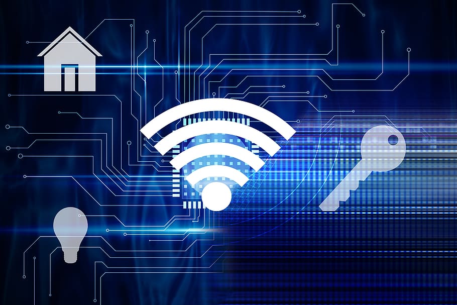 wlan, technology, background, computer, internet, network, digital, networked, smart home, structure