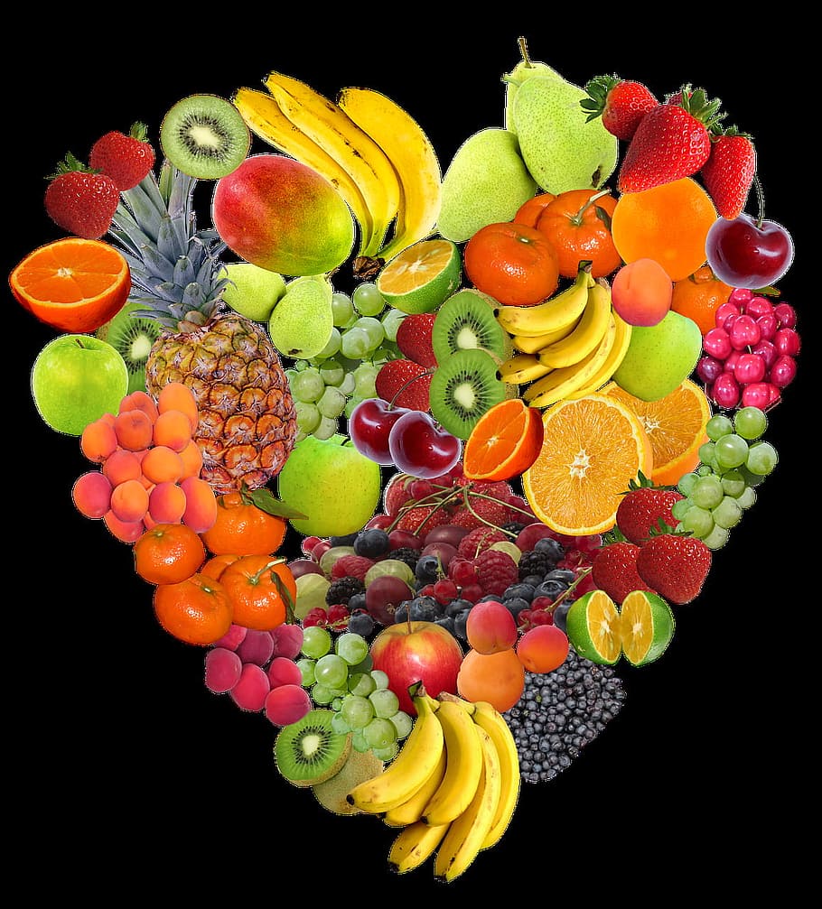 coração, fruta, fresca, comida, doce, natureza, comida e bebida, escolha, alimentação saudável, frescura
