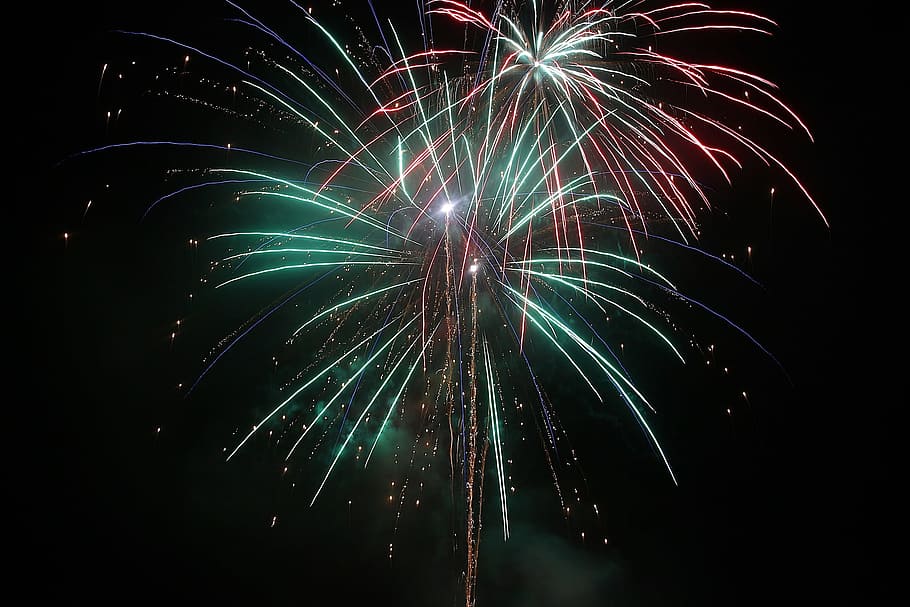 firework, celebrate, celebration, light, urban, newyear, background, colorful, display, event